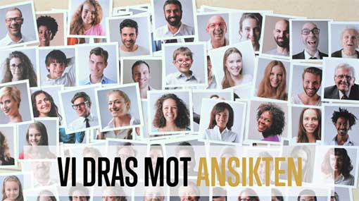 Vi dras mot ansikten