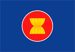 ASEAN:s flagga (The Association of Southeast Asian Nations)