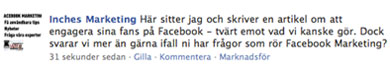 Facebook marknadsföring